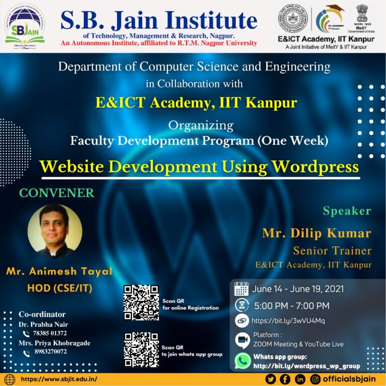 S. B. Jain Institute Of Technology | SB Jain College Of Engineering ...